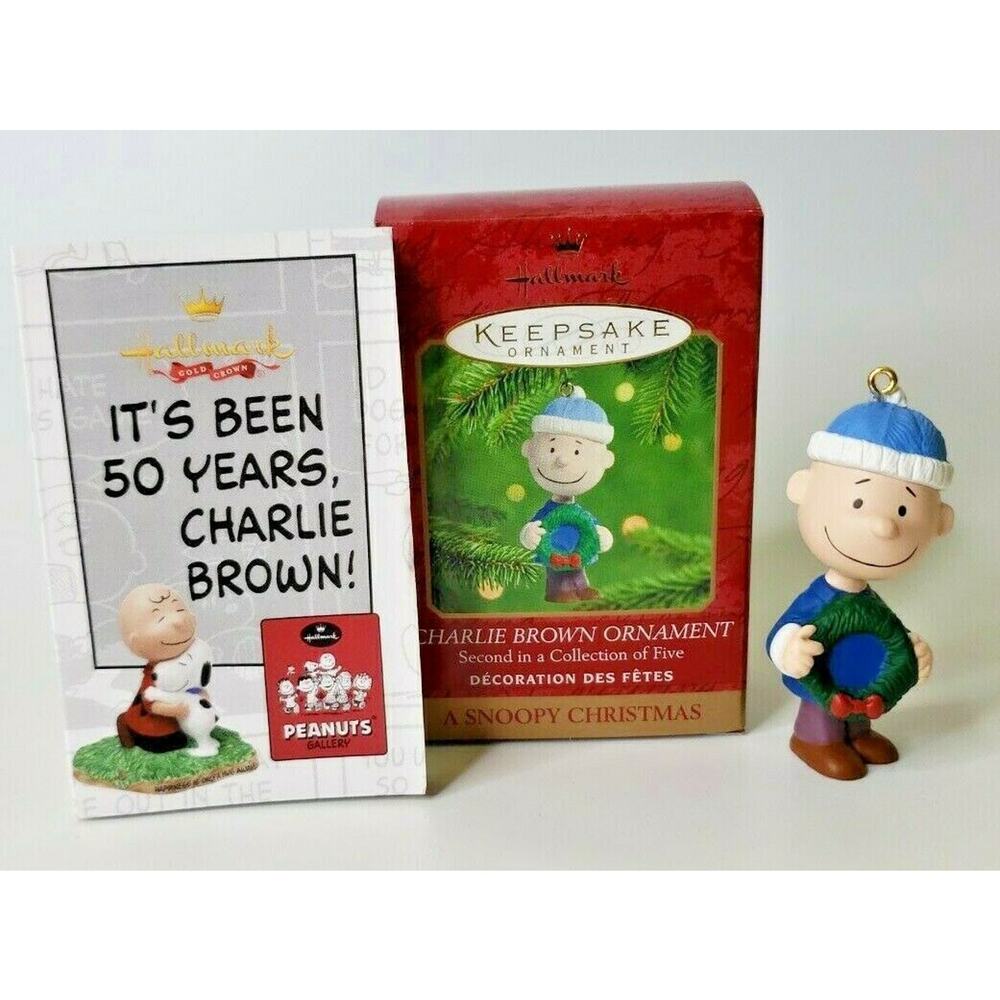 2000β Hallmark Keepsake Charlie Brown Ornament Snoopy Christmas Peanuts U53/4191